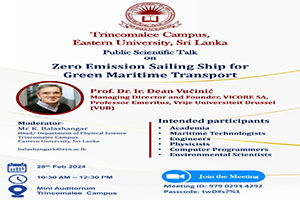 Public Scientific Talk on Zero Emission Sailing Ship